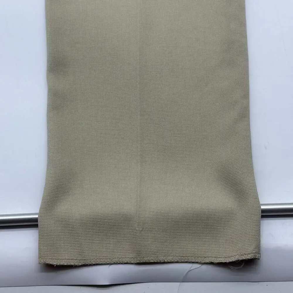 Coconut Grove Mens Size 42 Unfinished Hem Beige 100% Silk Pleated Suit Pants NWT